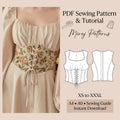 Corset belt sewing pattern PDF cover image