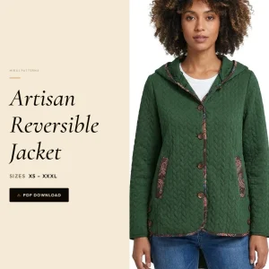 Artisan Reversible Jacket sewing pattern - PDF instant download