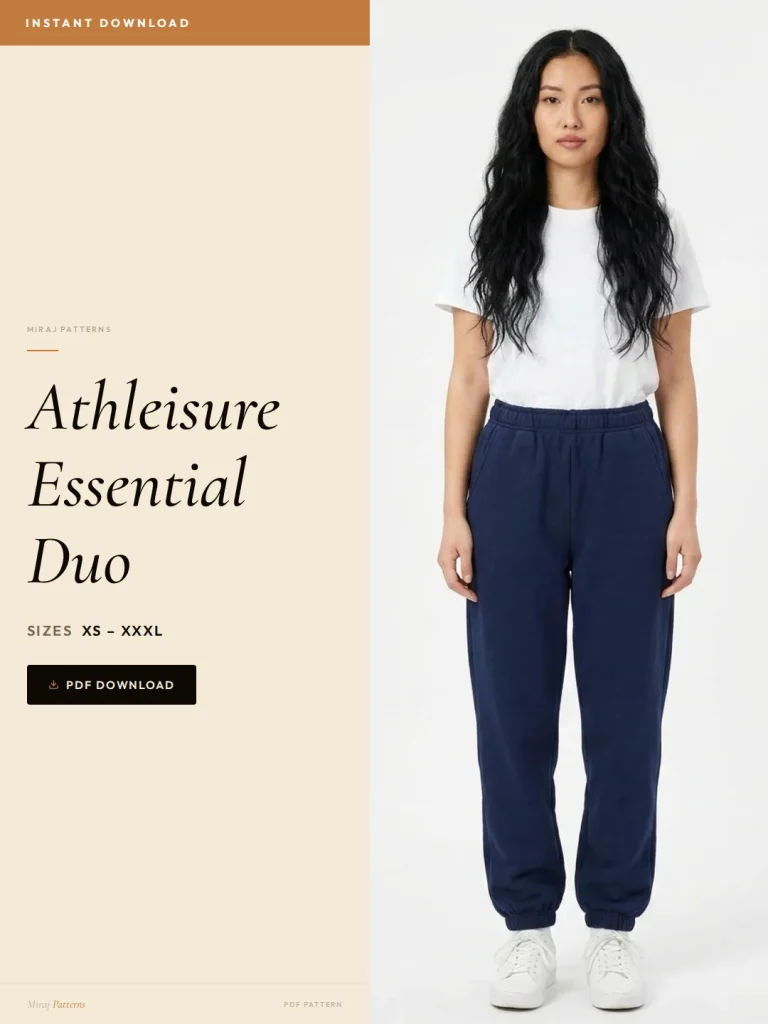 Athleisure Essential Duo sewing pattern - PDF instant download