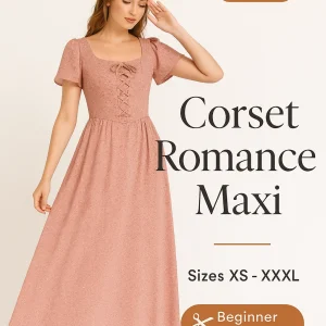Corset Romance Maxi sewing pattern - PDF instant download