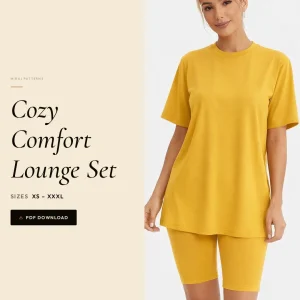 Cozy Comfort Lounge Set sewing pattern - PDF instant download