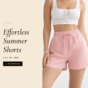 Effortless Summer Shorts sewing pattern - PDF instant download