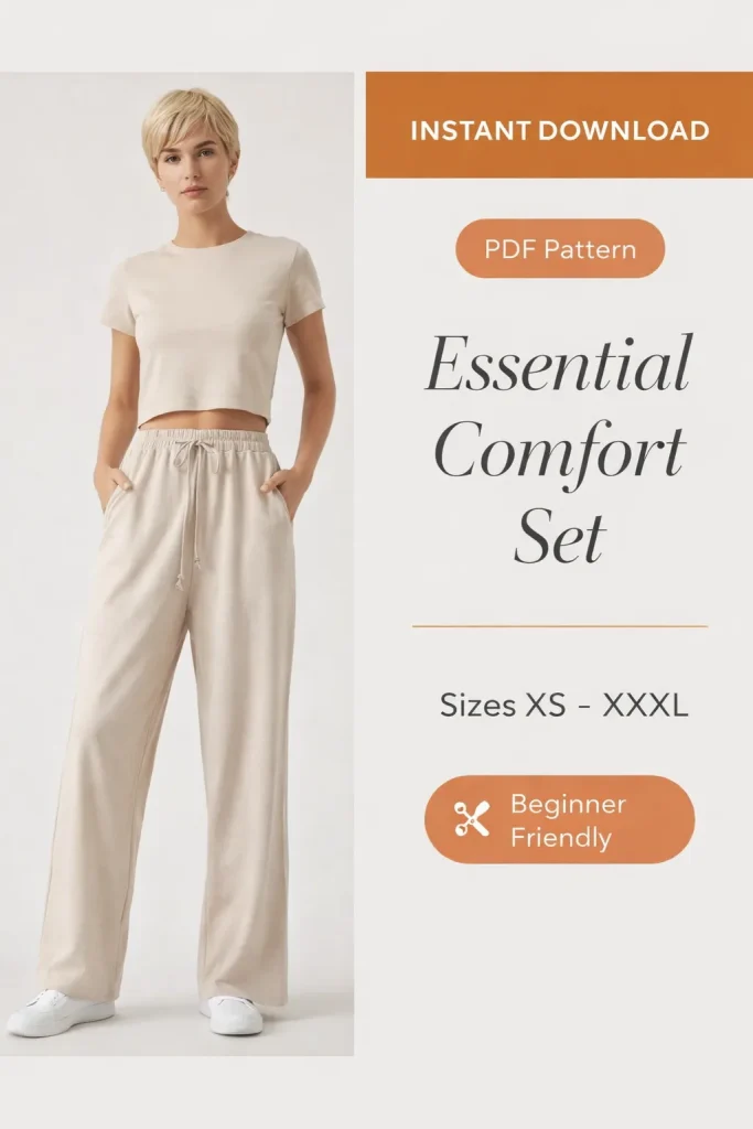 Essential Comfort Set sewing pattern - PDF instant download