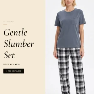 Gentle Slumber Set sewing pattern - PDF instant download