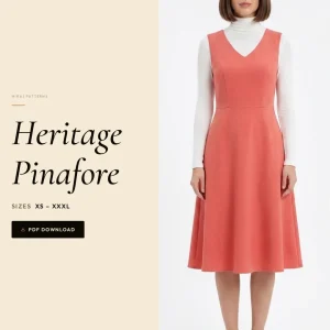 Heritage Pinafore sewing pattern - PDF instant download