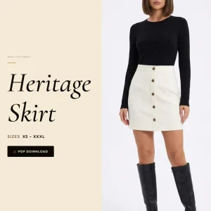 Heritage Skirt sewing pattern - PDF instant download