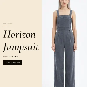 Horizon Jumpsuit sewing pattern - PDF instant download