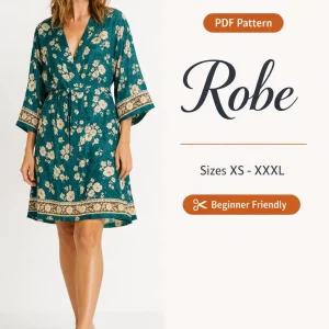 Robe sewing pattern - PDF instant download