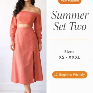 Summer Set Two sewing pattern - PDF instant download