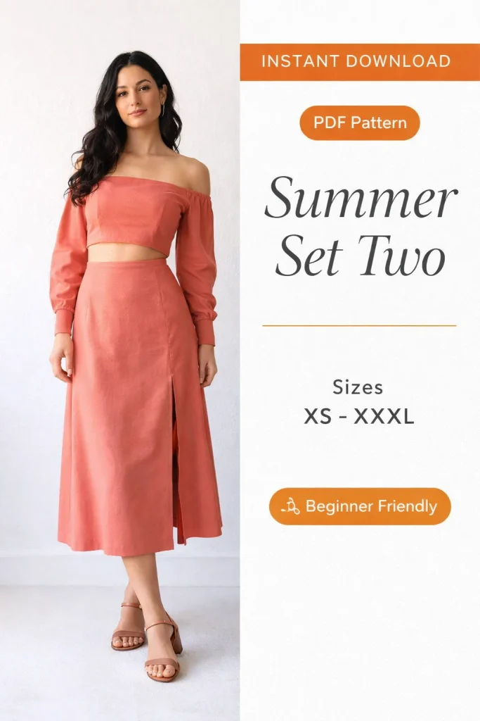 Summer Set Two sewing pattern - PDF instant download