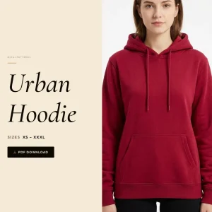 Urban Hoodie sewing pattern - PDF instant download