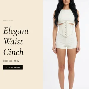 Elegant Waist Cinch sewing pattern - PDF instant download