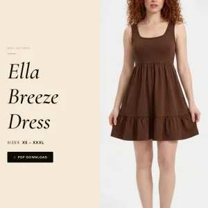 Ella Breeze Dress sewing pattern - PDF instant download