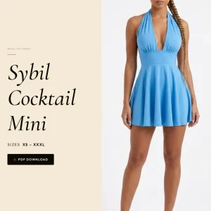 Sybil Cocktail Mini sewing pattern - PDF instant download